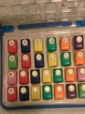 Alphabet Paper Punch With Case